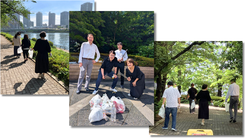 クリーン活動中の様子